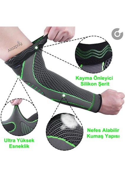 Fitness Tenis Voleybol Basketbol Spor Antreman Uzun Örme Dirseklik (1 Adet) fiyatları