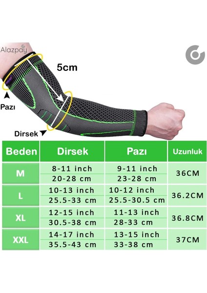 Fitness Tenis Voleybol Basketbol Spor Antreman Uzun Örme Dirseklik (1 Adet) indirimleri