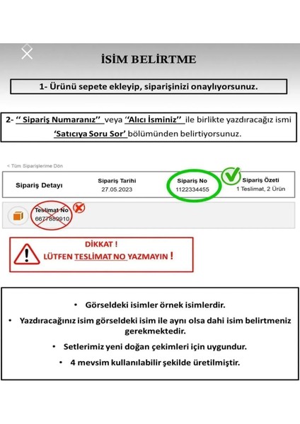 Isme Özel Pamuk Baskılı 11'li Isimli Organik Bebek Hastane Çıkışı M20