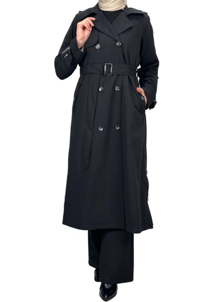 Trençkot Siyah Otw1109