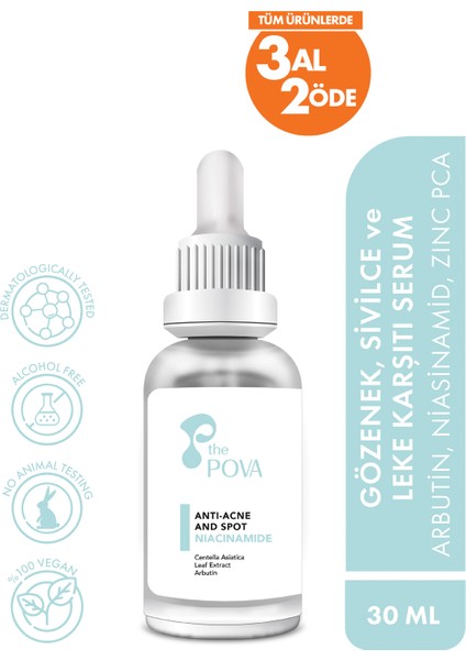 Gözenek Ve Leke Karşıtı Serum – Arbutin, Niacinamide, Zinc Pca 30 ml