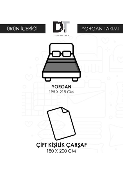 Çift Kişilik Welsoft Kareli Bej Yorgan Seti Battaniye - Yorgan ve Çarşaf Takımı indirimleri