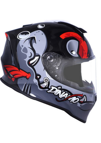 Dinamo Fishuga Siyah-Kırmızı-Gri Kask fırsatları