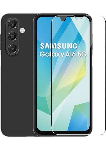 Samsung Galaxy A16 Uyumlu Ekran Koruyucu Kırılmaz Cam 9h Temperli Ekran Camı Şeffaf Passifik