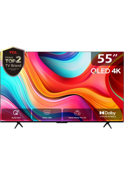 55T8BG 55" 139 Ekran Dahili Uydu Alıcılı 4K Ultra HD Smart QLED TV