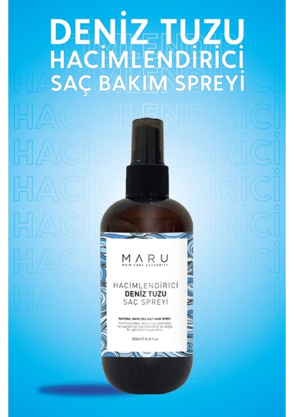 MARU Hacim Ve Dolgunluk Veren Deniz Tuzu Saç Spreyi  250 ml