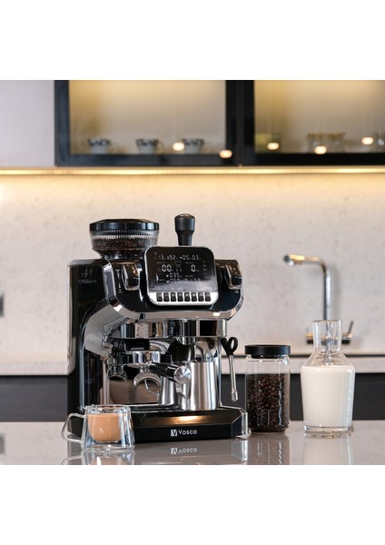 Barista Dijital Espresso Kahve Makinesi Öğütücülü VST-520EC