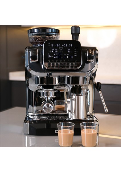 Barista Dijital Espresso Kahve Makinesi Öğütücülü VST-520EC