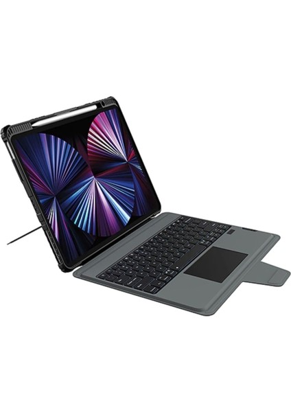 NLK-0305 Bumper Rgb Işıklı Klavyeli Kılıf iPad 10.2 2019/2020/20