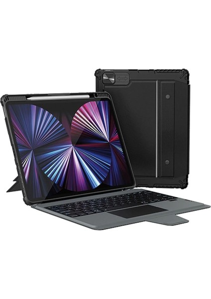 NLK-0305 Bumper Rgb Işıklı Klavyeli Kılıf iPad 10.2 2019/2020/20