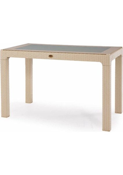 6 Adet Victor Koltuk Rattan Bahçe Balkon Masa Takımı 6 Kişilik Large 90 x 150 cm Camlı Set Pro 1. Kalite