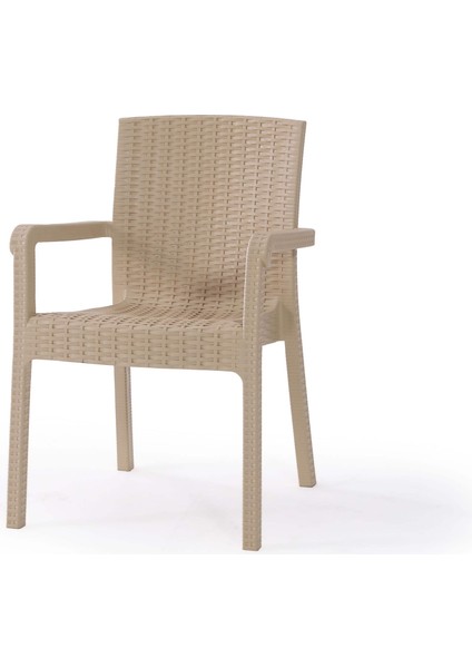 6 Adet Victor Koltuk Rattan Bahçe Balkon Masa Takımı 6 Kişilik Large 90 x 150 cm Camlı Set Pro 1. Kalite