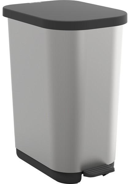 Ribo Pedal Bin 35LT Metalik Gri