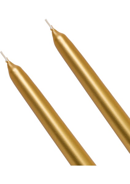 Andy 2li 24 cm Altın Şamdan Mum modelleri