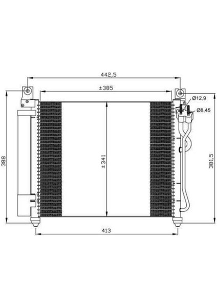 CKI075016 CKI075016 Klima Kondenseri Kia Picanto 08 570X500X16 Oto.-Mek.