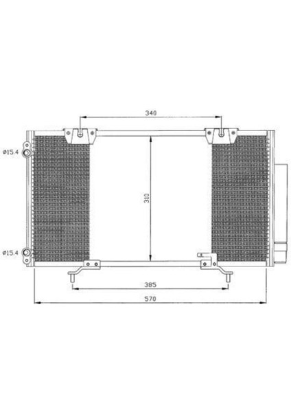 CTO507016 CTO507016 Klima Kondenseri Avensis 00-03 610X307X16 Oto.-Mek.