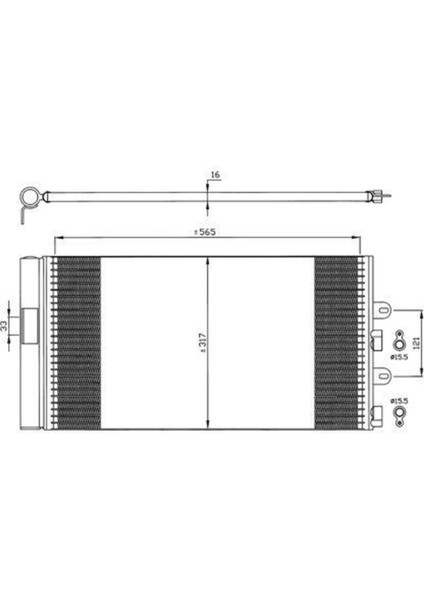 CFI679016 CFI679016 Klima Kondenseri Fiat Punto Iı 1.2i-1.2 16V 03 Oto.-Mek.