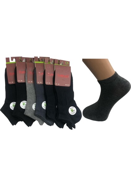 6'lı Dikişsiz Yazlık Bambu Erkek Patik Çorap
