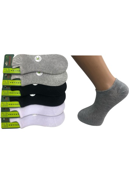 6'lı Dikişsiz Yazlık Bambu Erkek Sneakers Çorap