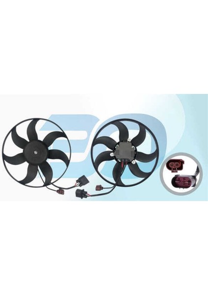 1K0959455P 1K0959455P Fan Motoru Davlumbazsız (360 Mm-4-2 Fıs-7 Kanat) Vw Golf5 Jetta Passat Leon 05 -