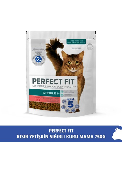 Steril 1+ Sığır Açısından Zengin Kedi Maması 750G