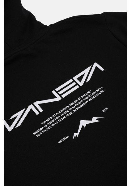 Kapüşonlu Regular Fit Next Unisex Sweatshirt Siyah