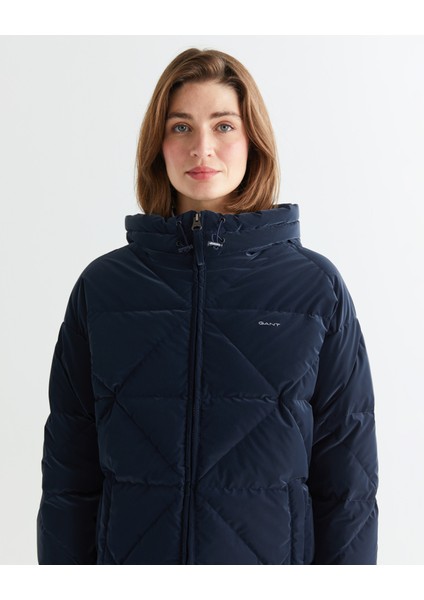 Kadın Lacivert Kapüşonlu Kapitone Mont 47124303T.433 fırsatları