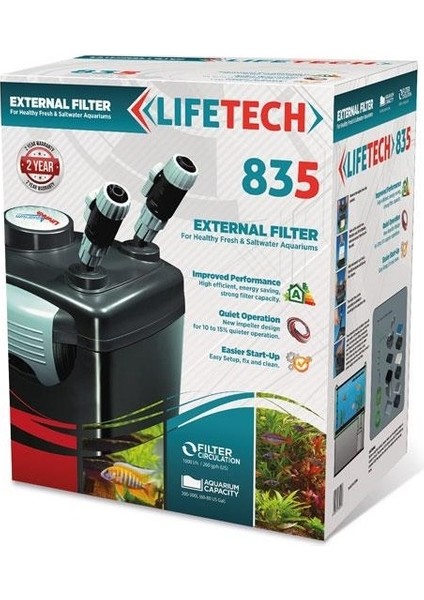 Lifetech 835 Akvaryum Dış Filtre 1000 L/s fiyatları