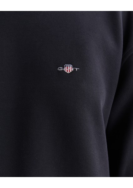 Kadın Siyah Oversize Fit Bisiklet Yaka Sweatshirt 42524314T.5