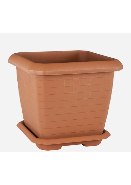Hisar Saksı 25,5 Lt Kahve - 25,5 Lt Hacim 37 x 37,8 x 33,5 Cm Kahve Renk fiyatları