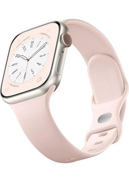 Apple Watch Kordon Seri 10 9 8 7 6 5 4 3 2 Se 38MM / 40MM / 41MM Uyumlu Spor Silikon Kordon Ust Kalite