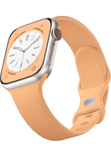 Apple Watch Kordon Seri 10 9 8 7 6 5 4 3 2 Se 38MM / 40MM / 41MM Uyumlu Spor Silikon Kordon Ust Kalite