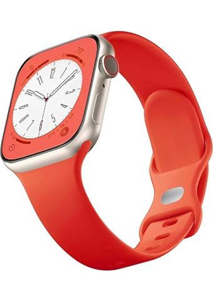 Apple Watch Kordon Seri 10 9 8 7 6 5 4 3 2 Se 38MM / 40MM / 41MM Uyumlu Spor Silikon Kordon Ust Kalite