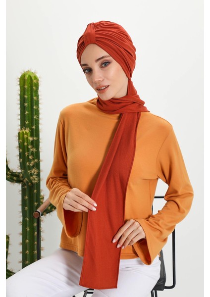 Kışlık Fularlı Bone TÜRBAN,B-80RB