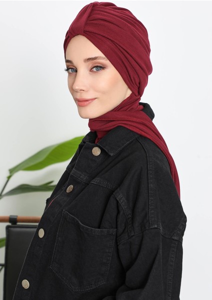 Kışlık Fularlı Bone TÜRBAN,B-80RB