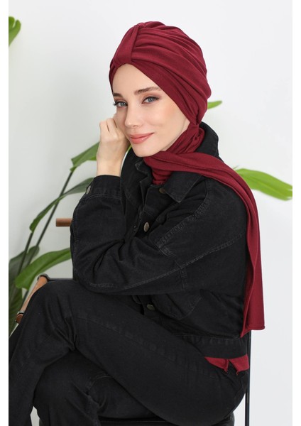 Kışlık Fularlı Bone TÜRBAN,B-80RB