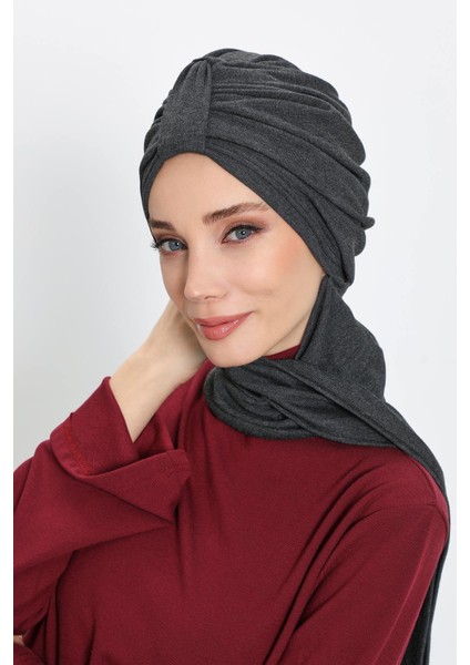 Kışlık Fularlı Bone TÜRBAN,B-80RB