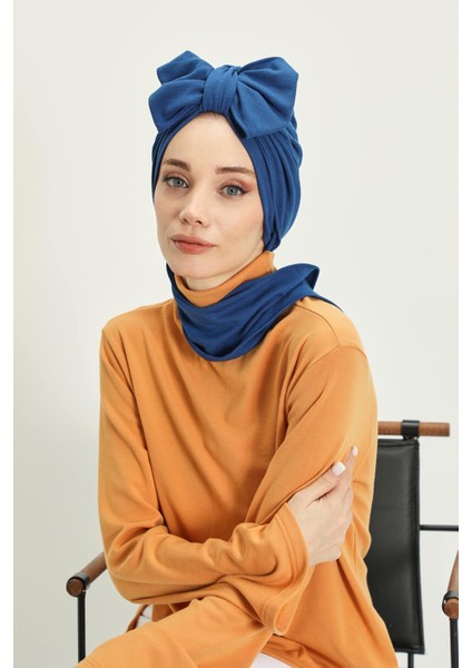 Kışlık Fularlı Bone TÜRBAN,B-80RB