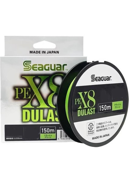 Dulast Pe 8 Örgü Spin Ipi 150MT Flash Green