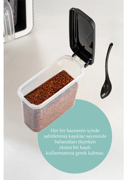 12'li Standlı Kendinden Kaşıklı Baharatlık Takımı Tezgah Üstü Baharatlık Kaşıklık Baharatlık fiyatları