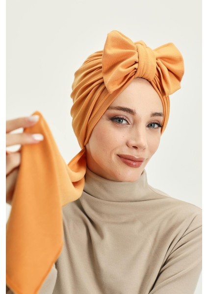 Kışlık Fularlı Bone TÜRBAN,B-80RB