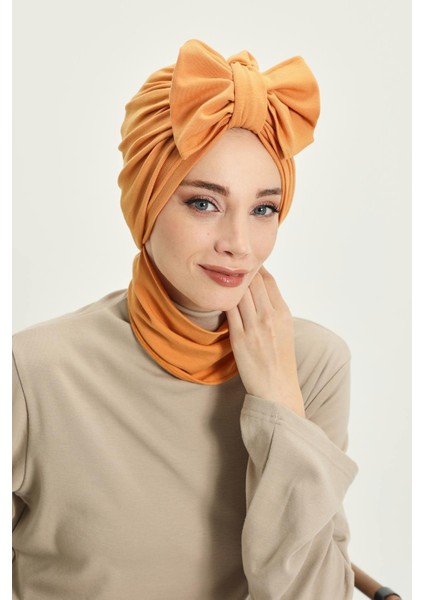 Kışlık Fularlı Bone TÜRBAN,B-80RB