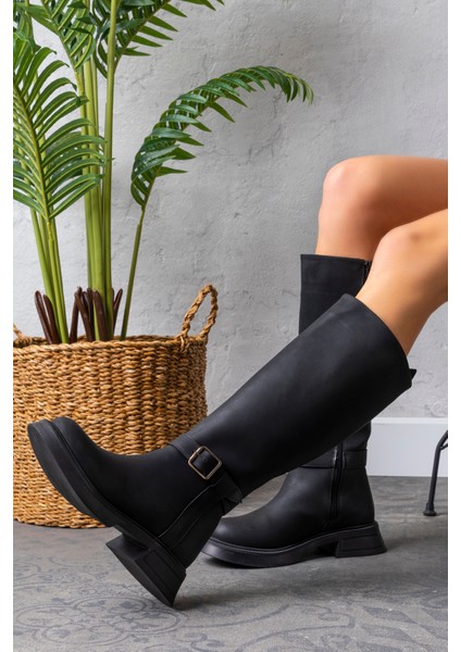 Kadın 1.sınıf Suni Deri Topuklu Çizme Tay Tüylü LEO2650 fiyatları