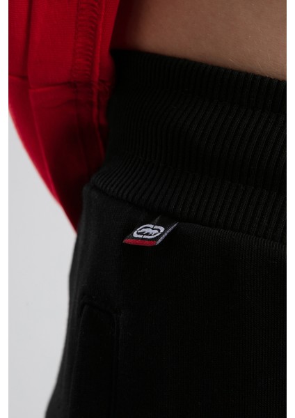 Chelsea Siyah Rahat Kesim Baskılı Loose Fit Erkek Eşofman Alt fırsatları