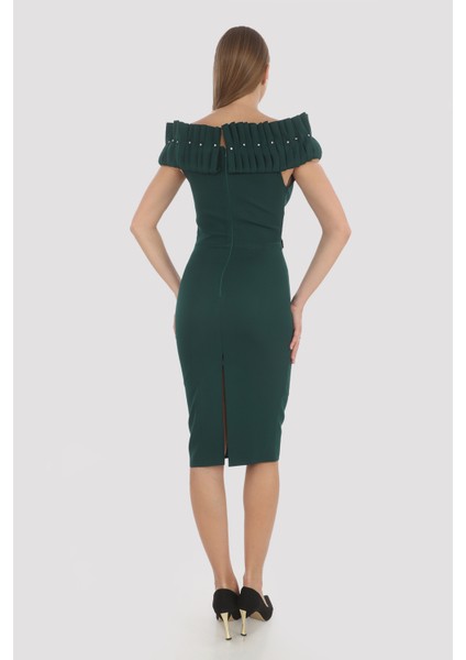 Pile Detaylı Taşlı Elbise fiyatları