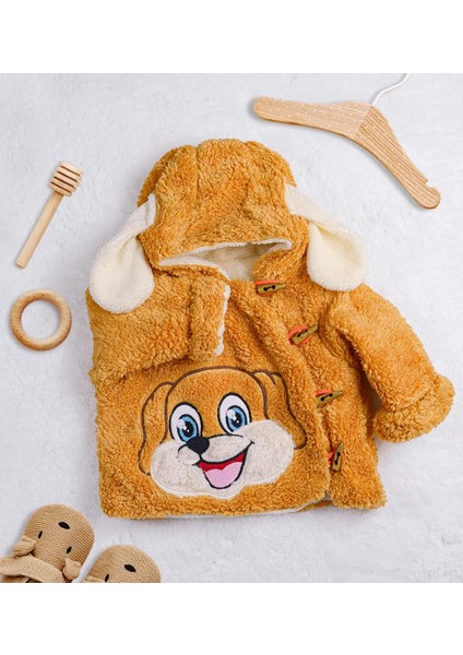 Özgüner Oyuncak Ayıcı Oyuncak Sevimli Köpek Figürlü Peluş Bebek Ceketi