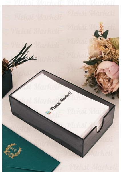 Transparan Pleksiglass Peçetelik