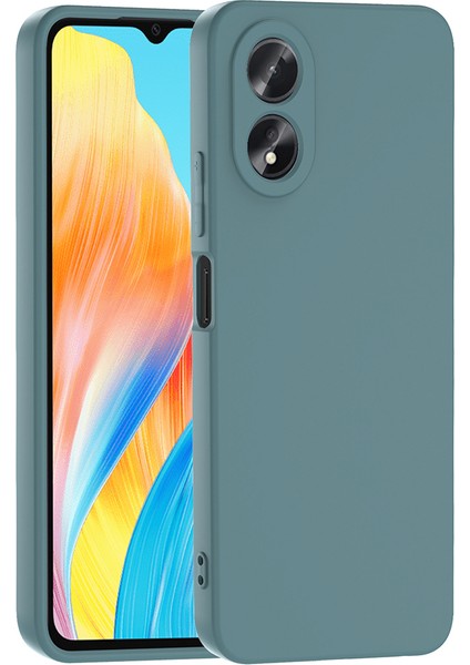 Oppo A38 Kılıf Kadife Lansman Soft Yumuşak Liquid Silikon Kamera Korumalı Kapak