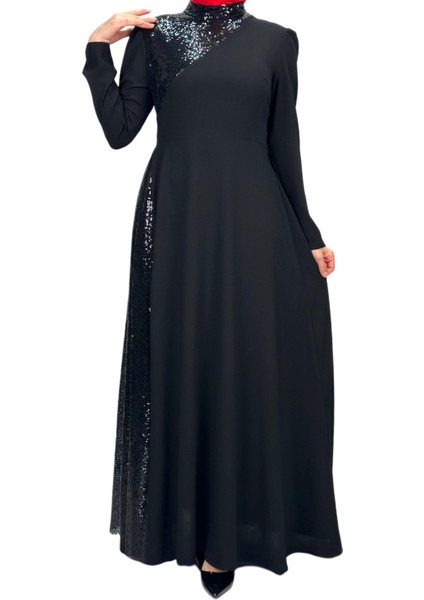 Abiye Elbise Siyah OTW2719