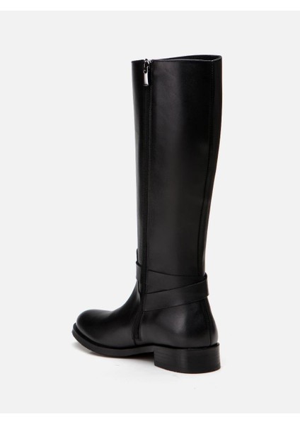 Hooper Siyah Kadın Deri Çizme fırsatları